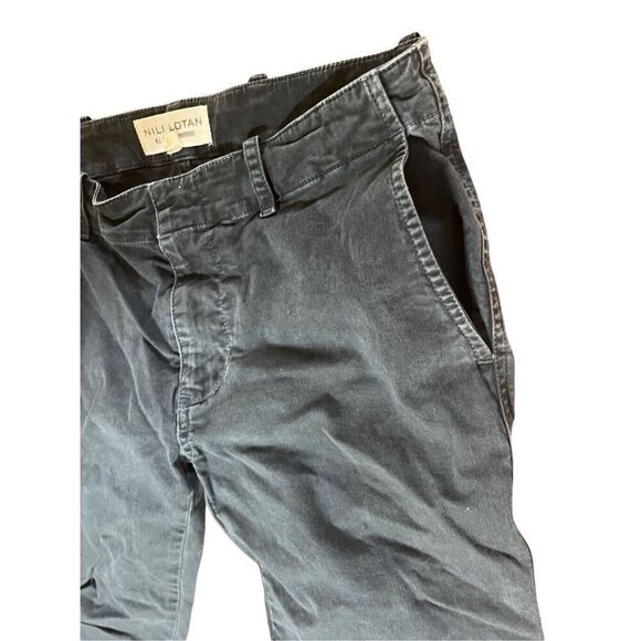 Nili Lotan Stretch Cotton Carbon Gray Cargo Jenna Ankle Pants Trouser Size 2 - Picture 9 of 16
